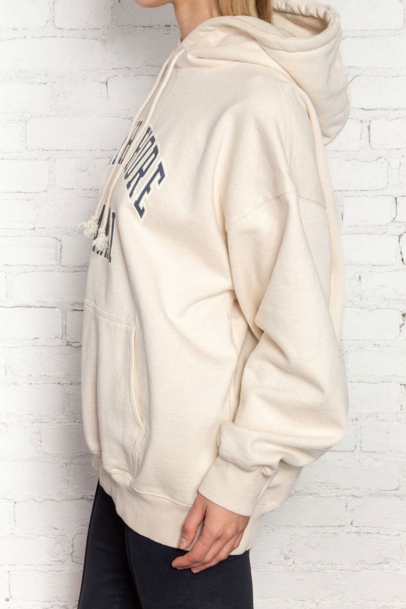 Sweat a Capuche Brandy Melville Christy North Shore Hawaii Blanche | SYG-94767114